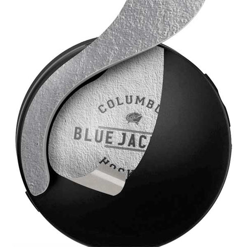 NHL Columbus Blue Jackets Black Text PULSE 3D Wireless Headset for PS5 Skin