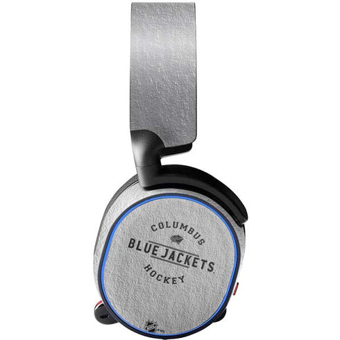 NHL Columbus Blue Jackets Black Text SteelSeries Arctis 5 Skin