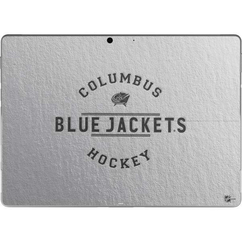 NHL Columbus Blue Jackets Black Text Surface Pro 8 Skin