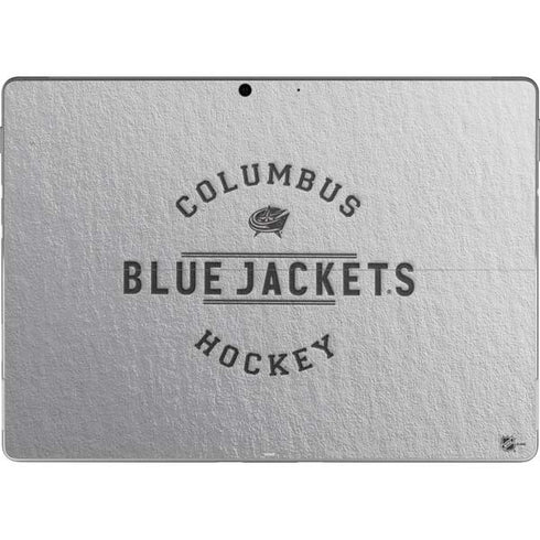 NHL Columbus Blue Jackets Black Text Surface Pro 9 Skin