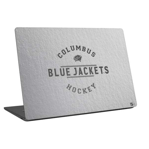 NHL Columbus Blue Jackets Black Text Universal Laptop 13in (10.6 x 7.6in) Skin