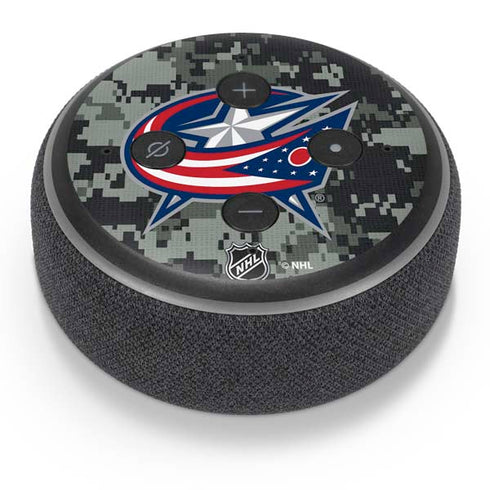 NHL Columbus Blue Jackets Camo Amazon Echo Dot Skin