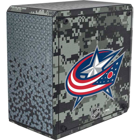 NHL Columbus Blue Jackets Camo Cooler Master MasterBox Q300L Mini Tower Skin