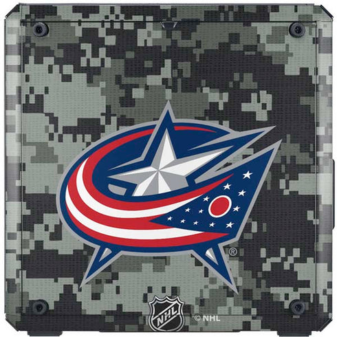 NHL Columbus Blue Jackets Camo Cooler Master MasterBox Q300L Mini Tower Skin