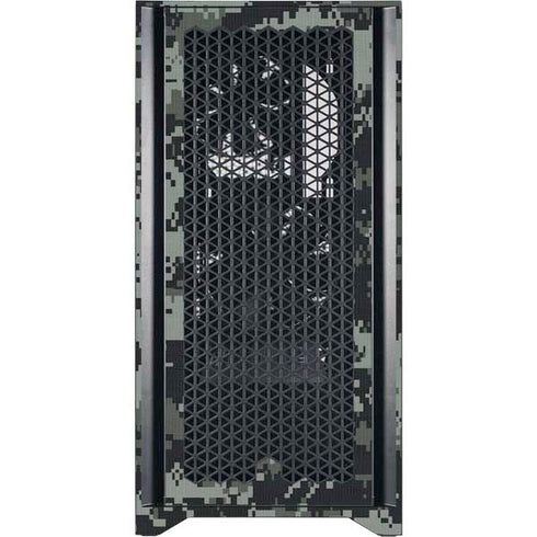 NHL Columbus Blue Jackets Camo Corsair 4000D Tempered Glass Mid-Tower ATX Case Skin