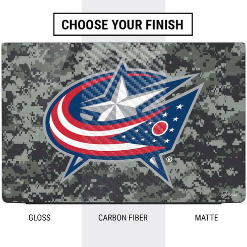NHL Columbus Blue Jackets Camo Dell Vostro Skin