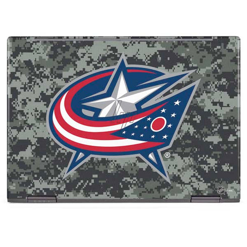 NHL Columbus Blue Jackets Camo HP Envy Skin