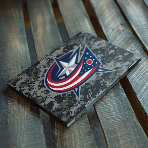 NHL Columbus Blue Jackets Camo HP Envy Skin