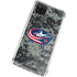 NHL Columbus Blue Jackets Camo Galaxy A12 Clear Case