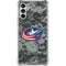 NHL Columbus Blue Jackets Camo Galaxy A13 5G Clear Case