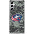 NHL Columbus Blue Jackets Camo Galaxy A14 5G Clear Case