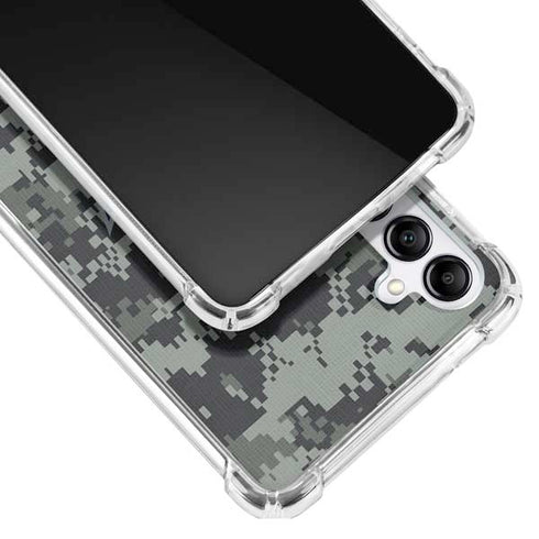NHL Columbus Blue Jackets Camo Galaxy A14 5G Clear Case