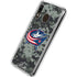 NHL Columbus Blue Jackets Camo Galaxy A30 Clear Case