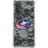 NHL Columbus Blue Jackets Camo Galaxy A32 5G Clear Case