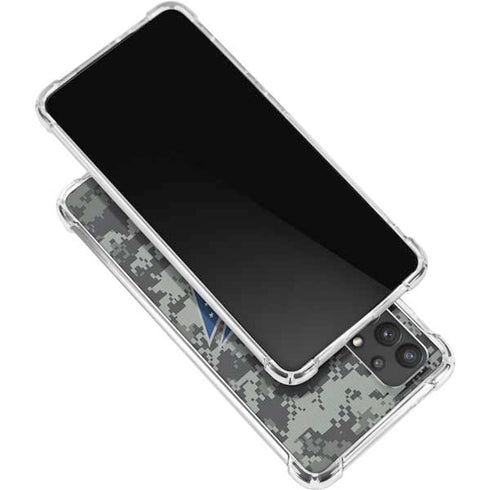 NHL Columbus Blue Jackets Camo Galaxy A32 5G Clear Case