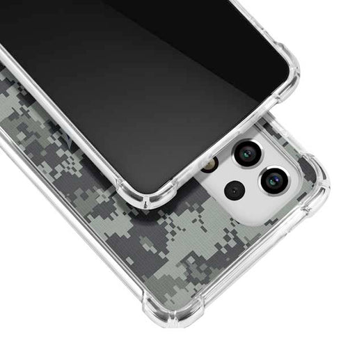 NHL Columbus Blue Jackets Camo Galaxy A53 5G Clear Case