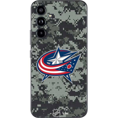 NHL Columbus Blue Jackets Camo Galaxy A54 5G Skin