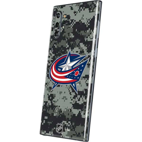 NHL Columbus Blue Jackets Camo Galaxy Note 10 Plus Skin