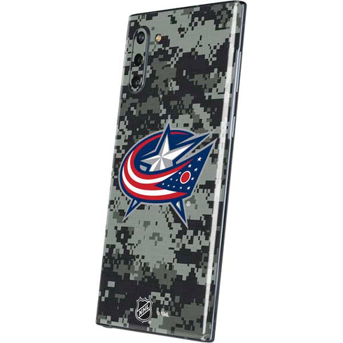 NHL Columbus Blue Jackets Camo Galaxy Note 10 Skin