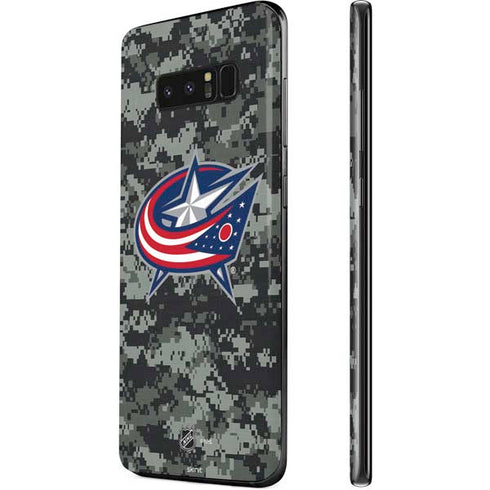 NHL Columbus Blue Jackets Camo Galaxy Note 8 Skin