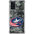NHL Columbus Blue Jackets Camo Galaxy Note20 5G Clear Case