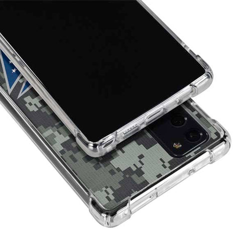NHL Columbus Blue Jackets Camo Galaxy Note20 5G Clear Case