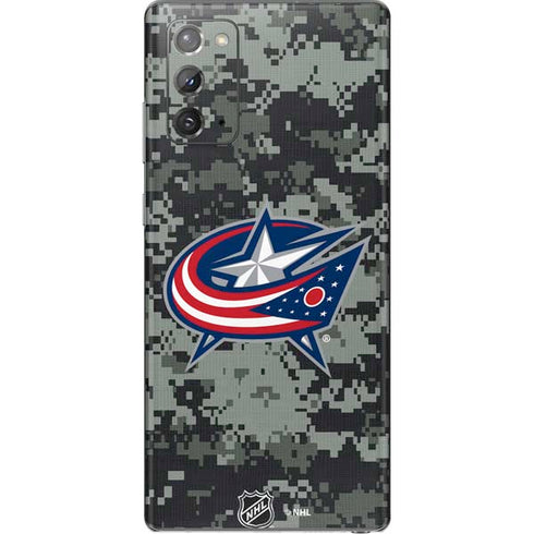 NHL Columbus Blue Jackets Camo Galaxy Note20 5G Skin