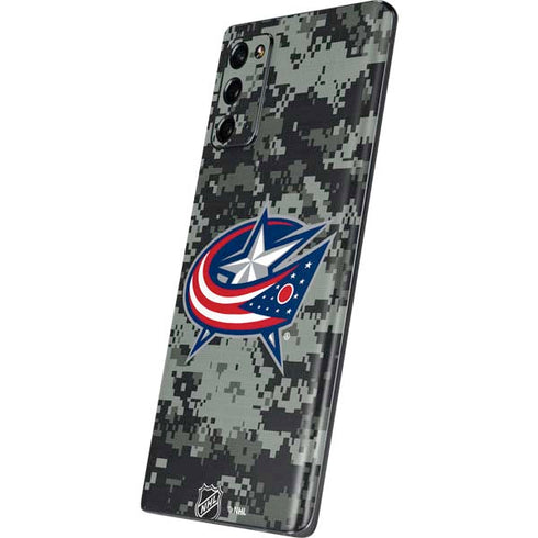NHL Columbus Blue Jackets Camo Galaxy Note20 5G Skin