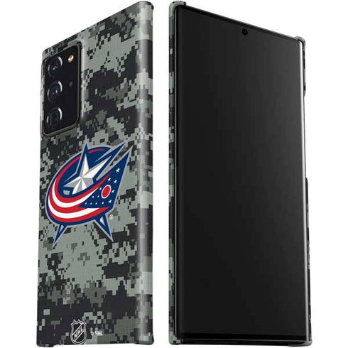 NHL Columbus Blue Jackets Camo Galaxy Note20 Ultra 5G Lite Case