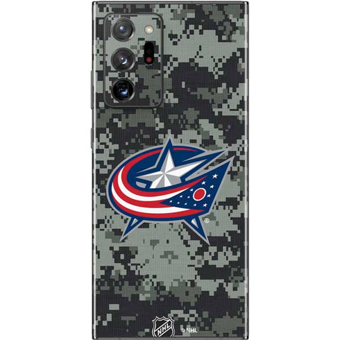 NHL Columbus Blue Jackets Camo Galaxy Note20 Ultra 5G Skin