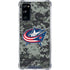 NHL Columbus Blue Jackets Camo Galaxy S20 FE Clear Case
