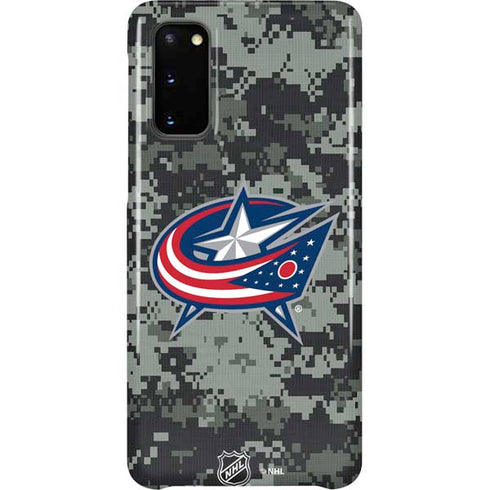 NHL Columbus Blue Jackets Camo Galaxy S20 Lite Case