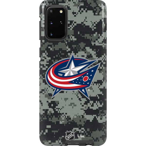 NHL Columbus Blue Jackets Camo Galaxy S20 Plus Pro Case