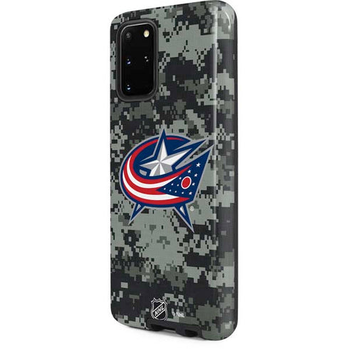 NHL Columbus Blue Jackets Camo Galaxy S20 Plus Pro Case