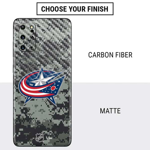 NHL Columbus Blue Jackets Camo Galaxy S20 Plus Skin