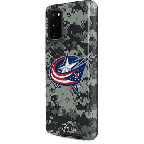 NHL Columbus Blue Jackets Camo Galaxy S20 Pro Case