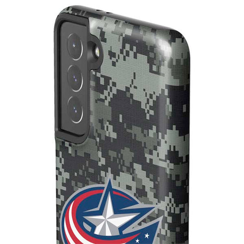 NHL Columbus Blue Jackets Camo Galaxy S21 5G Pro Case