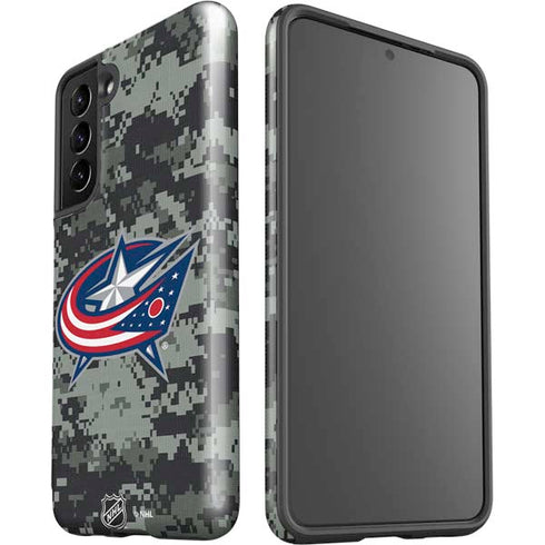 NHL Columbus Blue Jackets Camo Galaxy S21 5G Pro Case