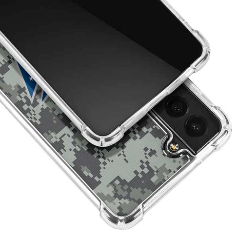 NHL Columbus Blue Jackets Camo Galaxy S21 Plus 5G Clear Case