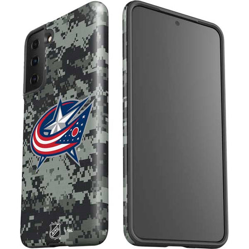 NHL Columbus Blue Jackets Camo Galaxy S21 Plus 5G Pro Case