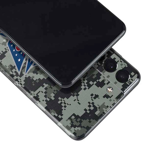NHL Columbus Blue Jackets Camo Galaxy S21 Plus 5G Skin