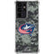 NHL Columbus Blue Jackets Camo Galaxy S21 Ultra 5G Clear Case