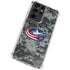 NHL Columbus Blue Jackets Camo Galaxy S21 Ultra 5G Clear Case