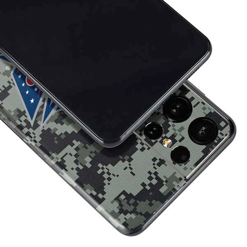 NHL Columbus Blue Jackets Camo Galaxy S21 Ultra 5G Skin