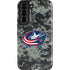 NHL Columbus Blue Jackets Camo Galaxy S22 Pro Case