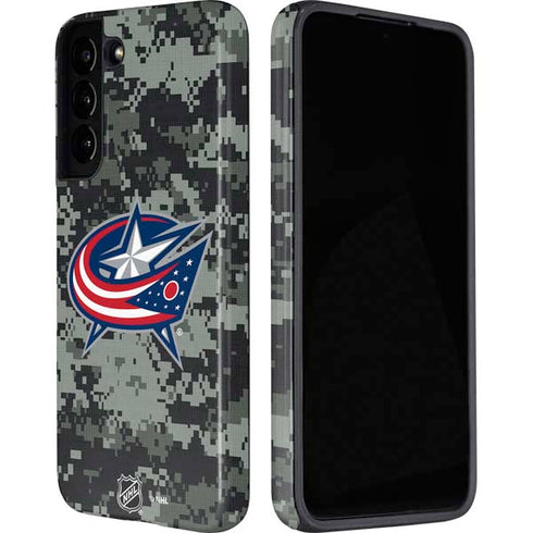 NHL Columbus Blue Jackets Camo Galaxy S22 Pro Case