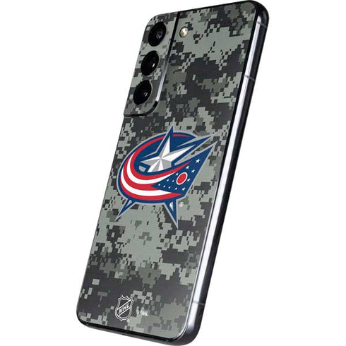 NHL Columbus Blue Jackets Camo Galaxy S22 Skin