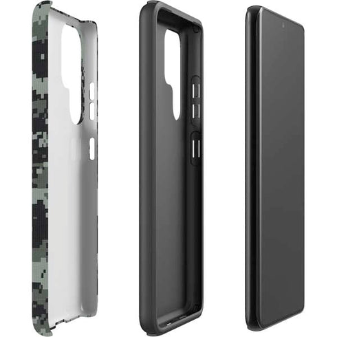 NHL Columbus Blue Jackets Camo Galaxy S22 Ultra Pro Case