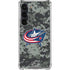 NHL Columbus Blue Jackets Camo Galaxy S23 Clear Case