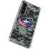 NHL Columbus Blue Jackets Camo Galaxy S23 Clear Case